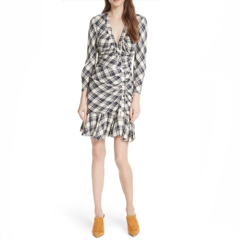 Veronica Beard plaid print dress